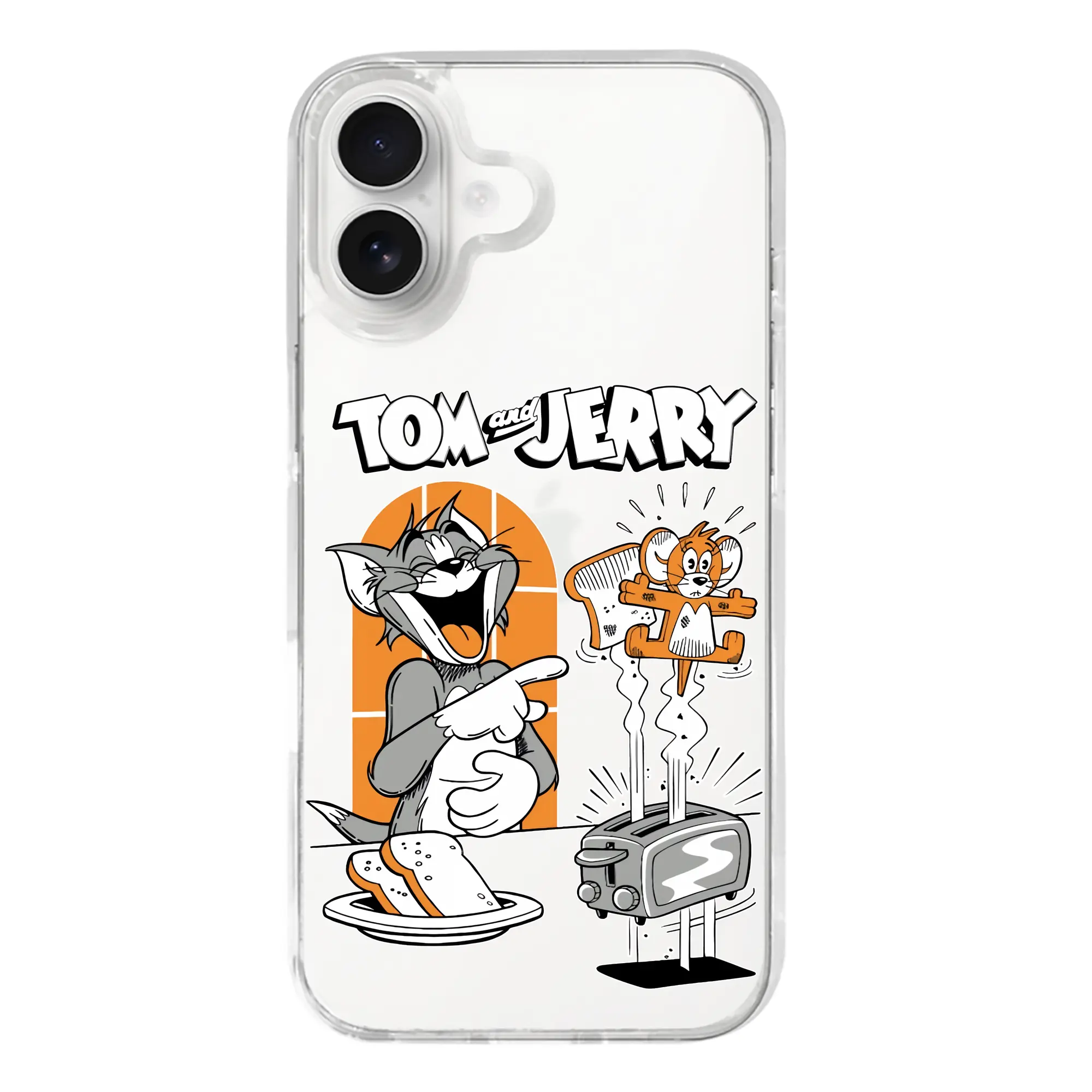 トムとジェリー グッズ トム - iPhone 17シリーズ 透明スマホケース – 薄型・耐衝撃・精密フィット保護カバー